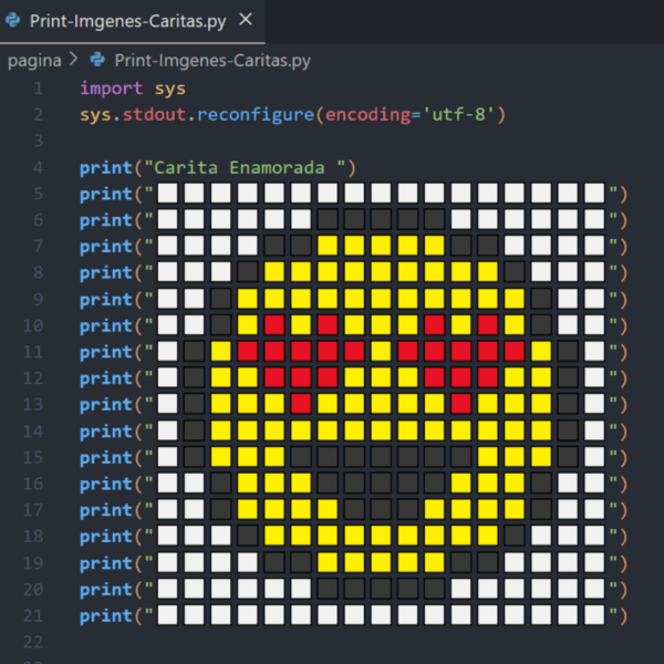 Caritas con print() en Python – Personaliza tus proyectos desde el inicio
