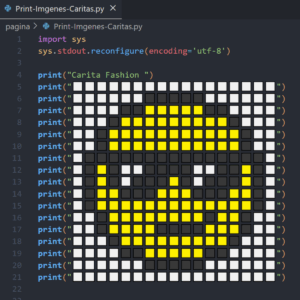 Caritas con print() en Python – Personaliza tus proyectos desde el inicio