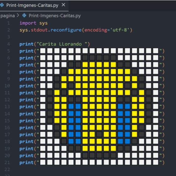 Caritas con print() en Python – Personaliza tus proyectos desde el inicio
