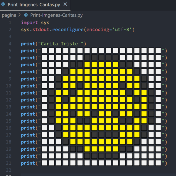 Caritas con print() en Python – Personaliza tus proyectos desde el inicio